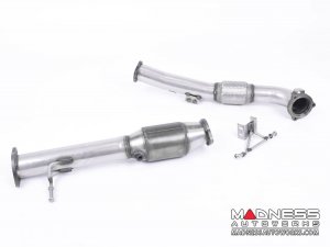 Ford Focus RS MK2 2.5T Large Bore Downpipe with Hi-Flow Sports Cat - Milltek